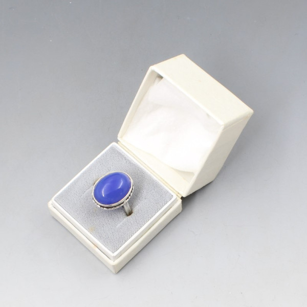 Blue Chalcedony Ring Shipton and Co